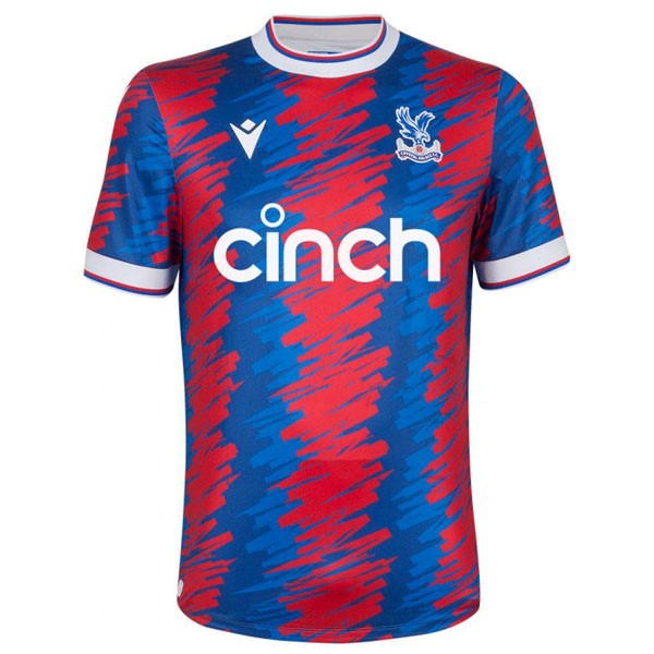 Camiseta Crystal Palace Replica Primera Ropa 2022/23 Rojo Azul